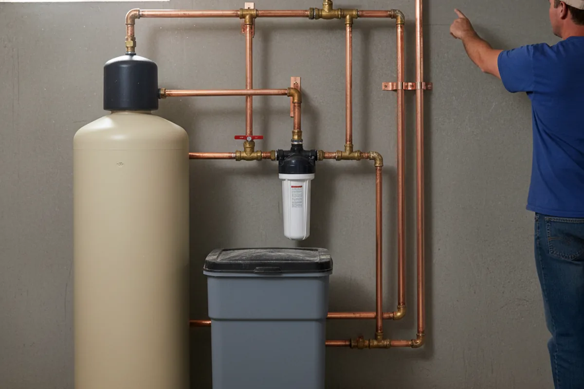 Whole-house water treatment system installed in Landing